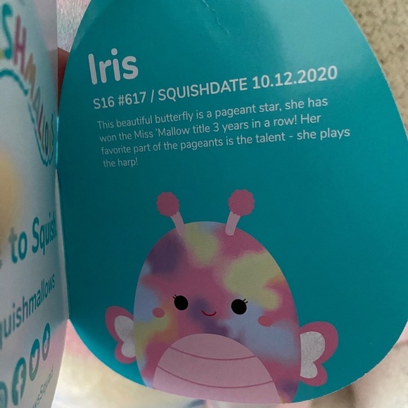 NWT Squishmallows Iris the Butterfly - Picture 11 of 11